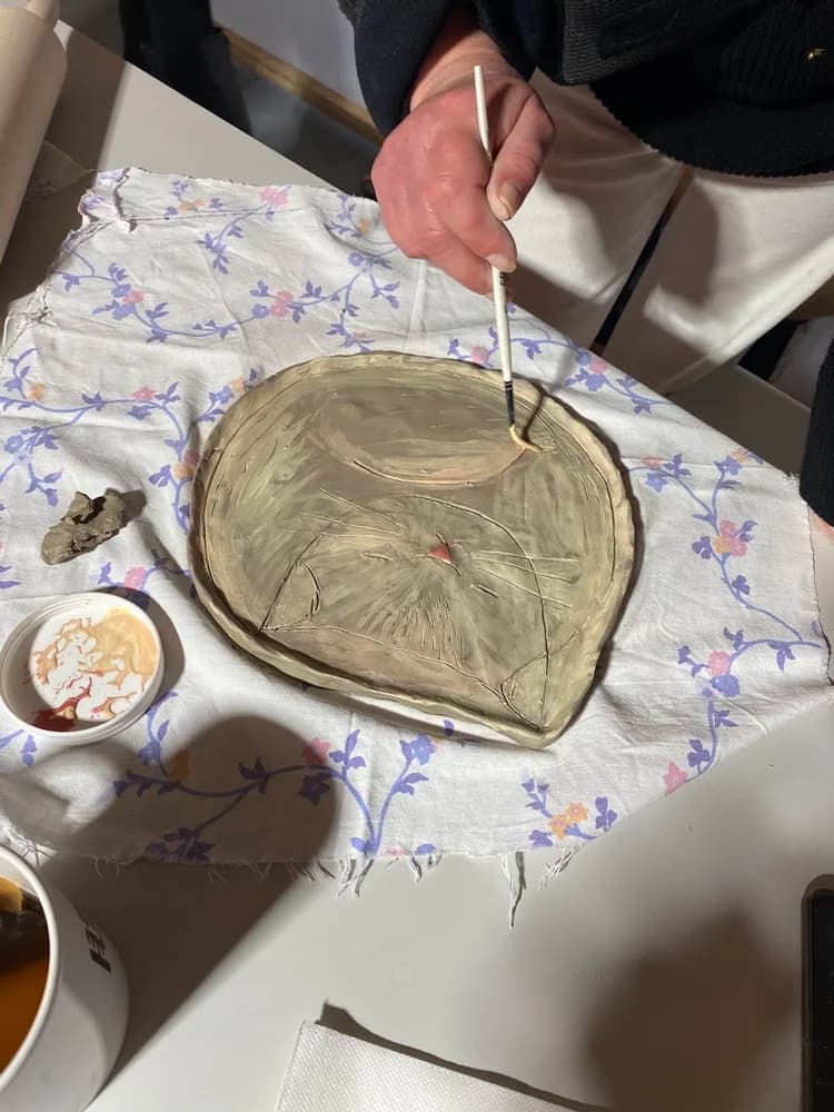Studio space with tables and chairs